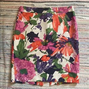 J.Crew Floral Spring Skirt